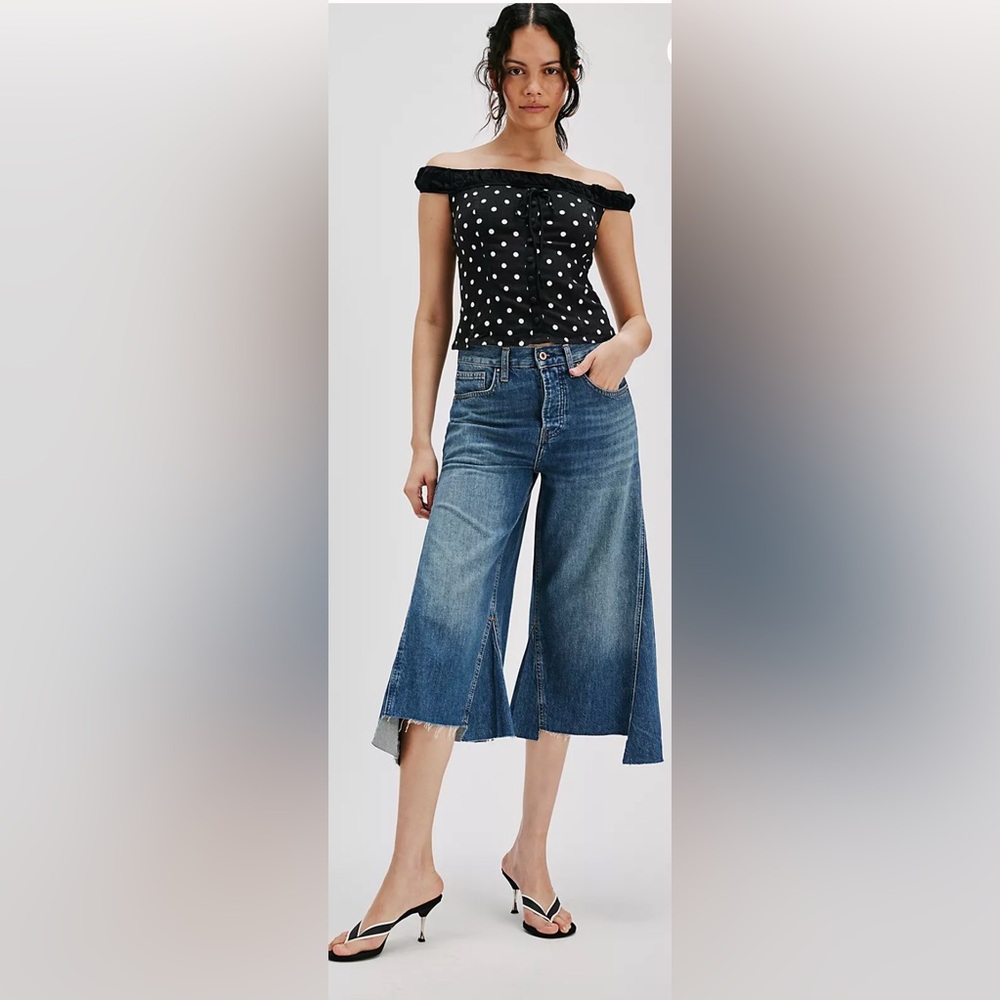 Ripple Wide Leg Crop jeans by We The Free/Free People